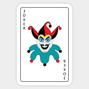 Joker card Sticker